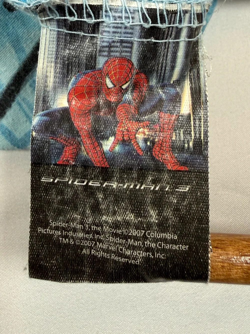 VINTAGE SPIDER-MAN 3 Boys Bedding Set Full Flat Sheet 2 Pillowcases Marvel 2007